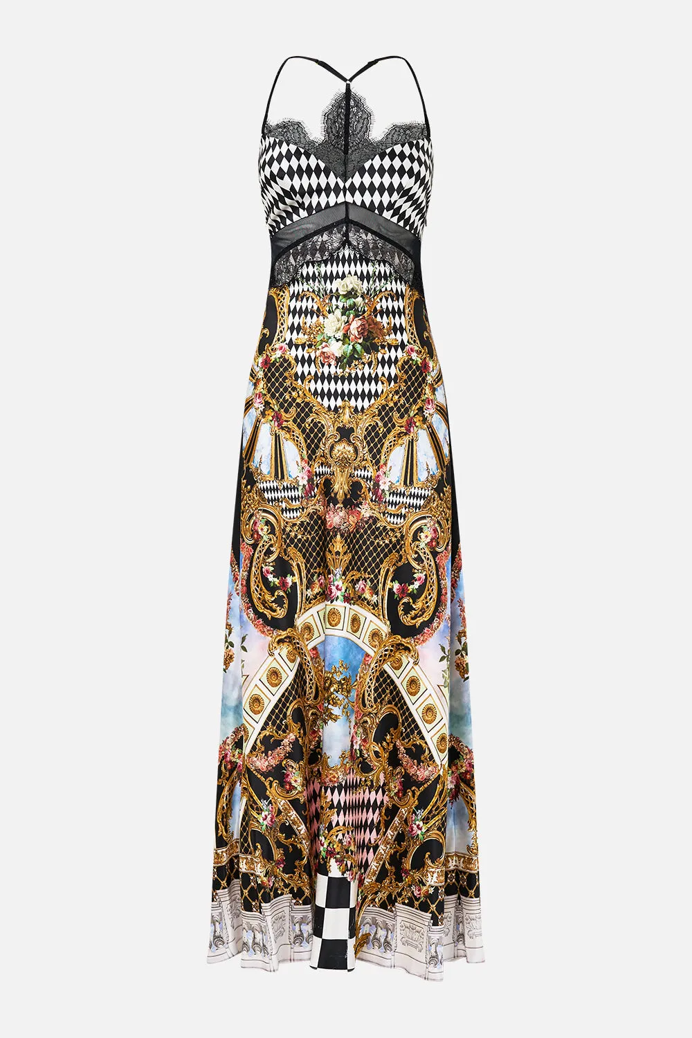 LACE SPLICE BIAS LONG DRESS MONARCHY MANIA sold by Camilla product image thumbnail 3