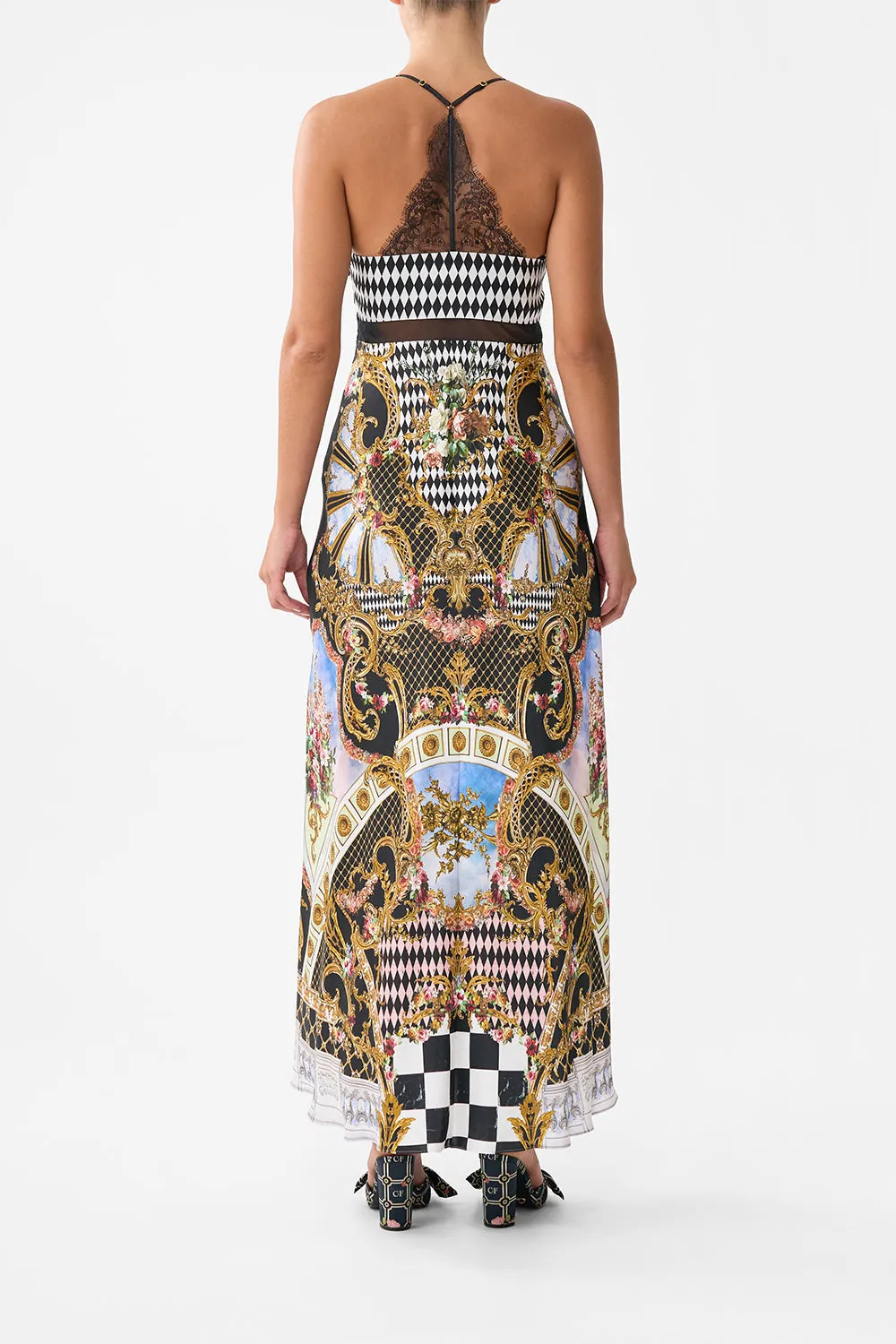 LACE SPLICE BIAS LONG DRESS MONARCHY MANIA sold by Camilla product image thumbnail 2