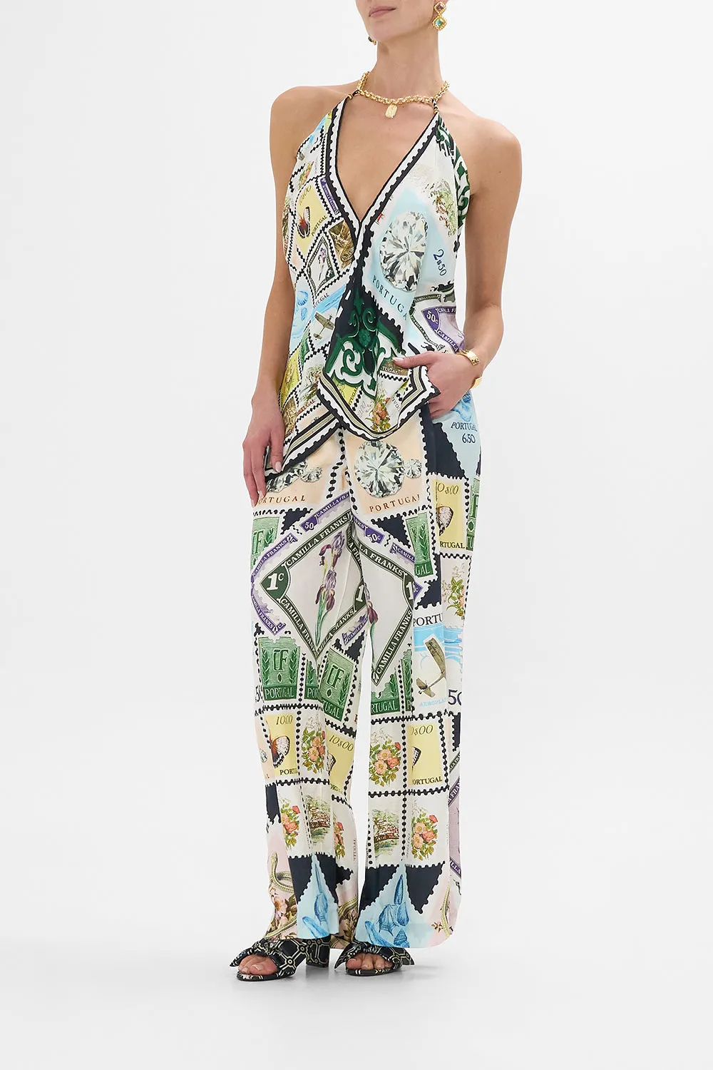 KNOTTED SCARF TOP MY PORTO PEN PAL sold by Camilla product image thumbnail 4