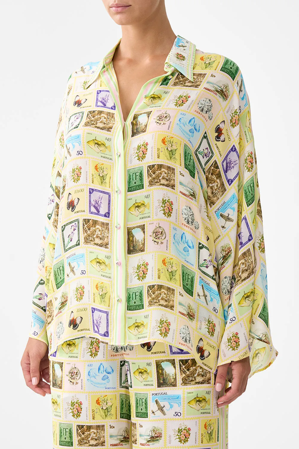 WIDE SLEEVE BLOUSE WITH LOVE FROM LISBON sold by Camilla product image thumbnail 5