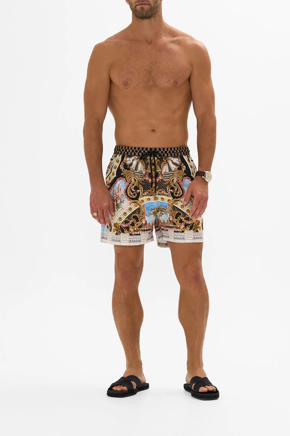MID LENGTH BOARDSHORT MONARCHY MANIA sold by Camilla