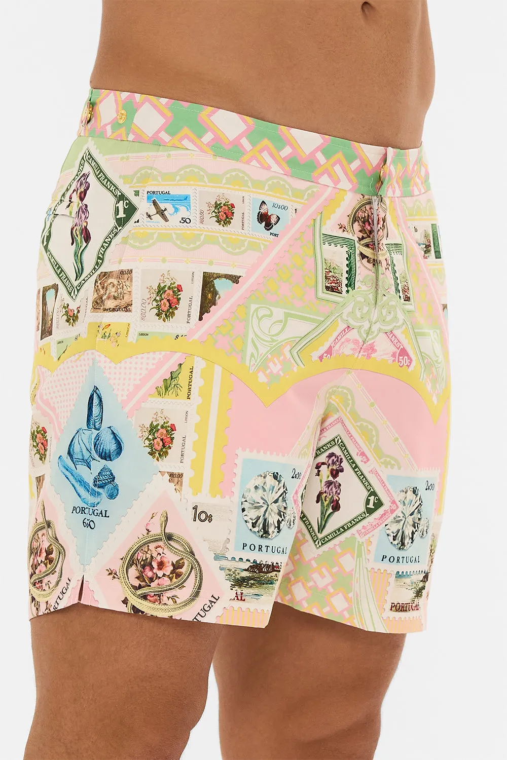 MID LENGTH SWIM SHORT WITH LOVE FROM LISBON sold by Camilla product image thumbnail 5