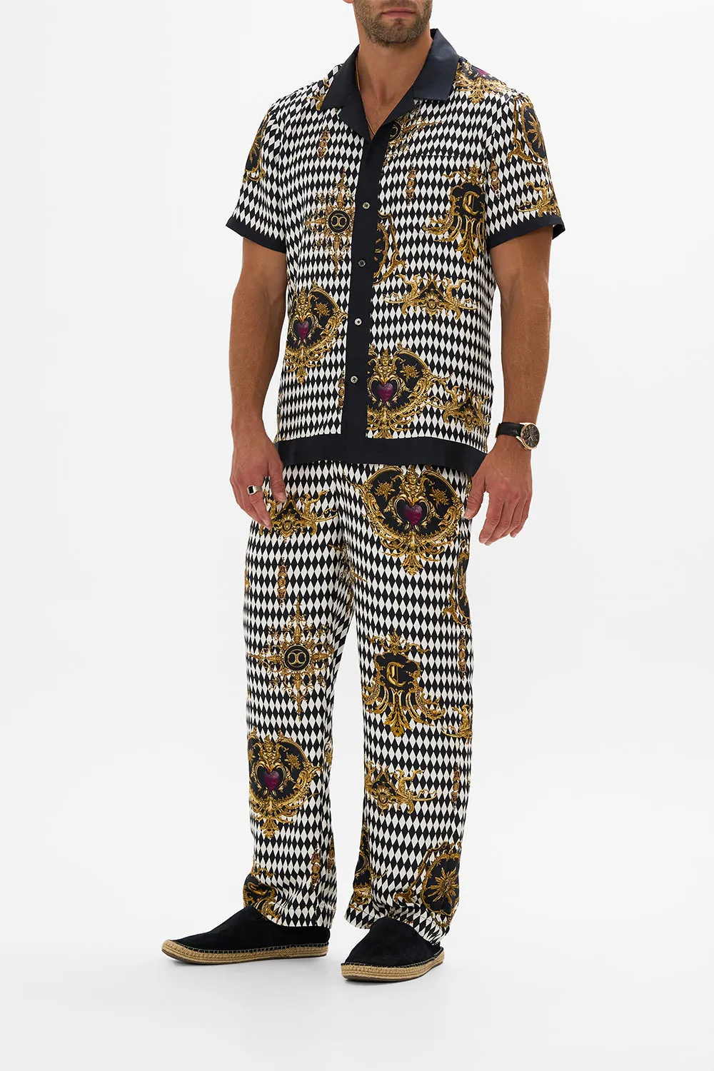 SHORT SLEEVE CAMP COLLARED SHIRT MONARCHY MANIA sold by Camilla product image thumbnail 3