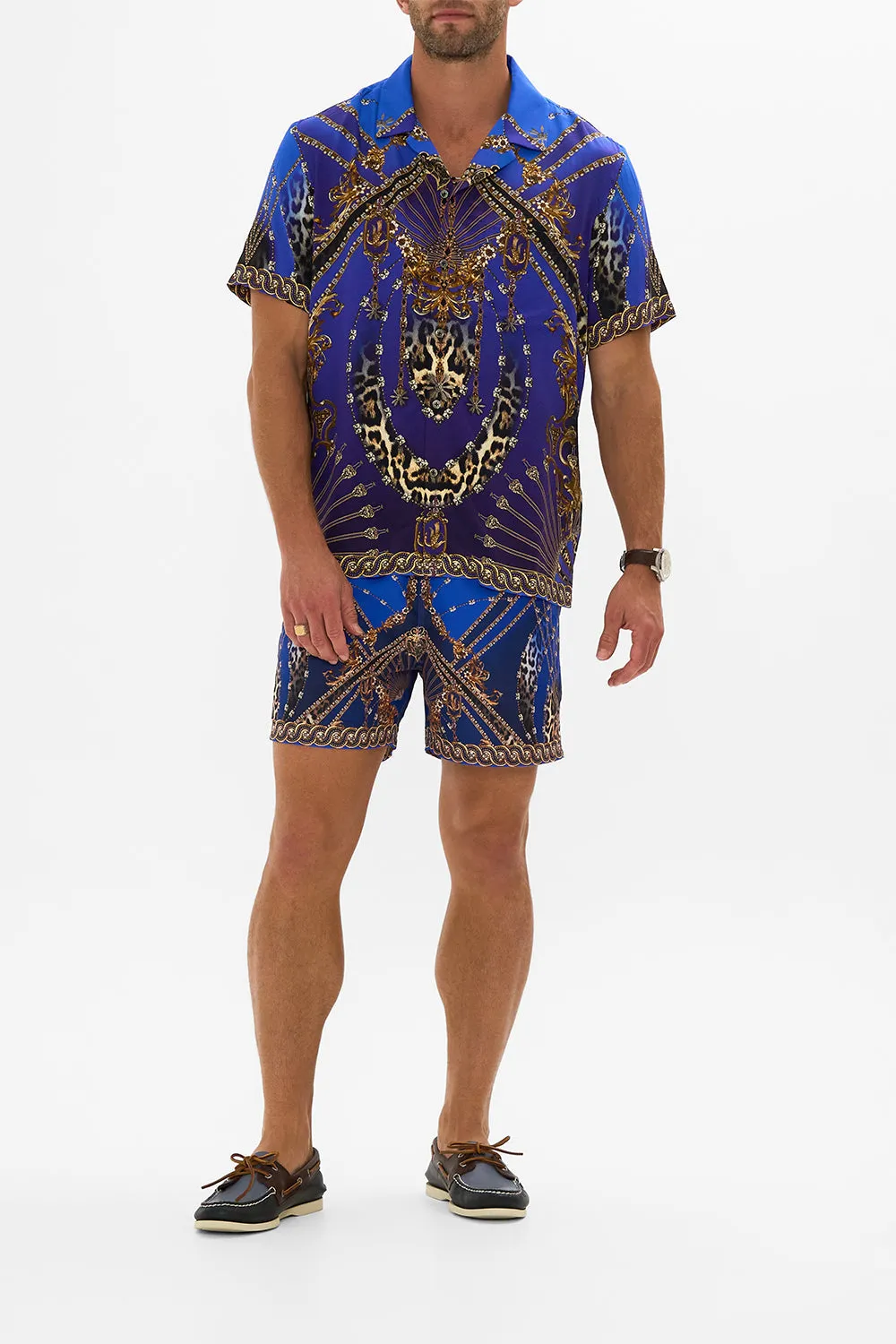 SHORT SLEEVE CAMP COLLARED SHIRT CARMO AND CARMELITAS sold by Camilla