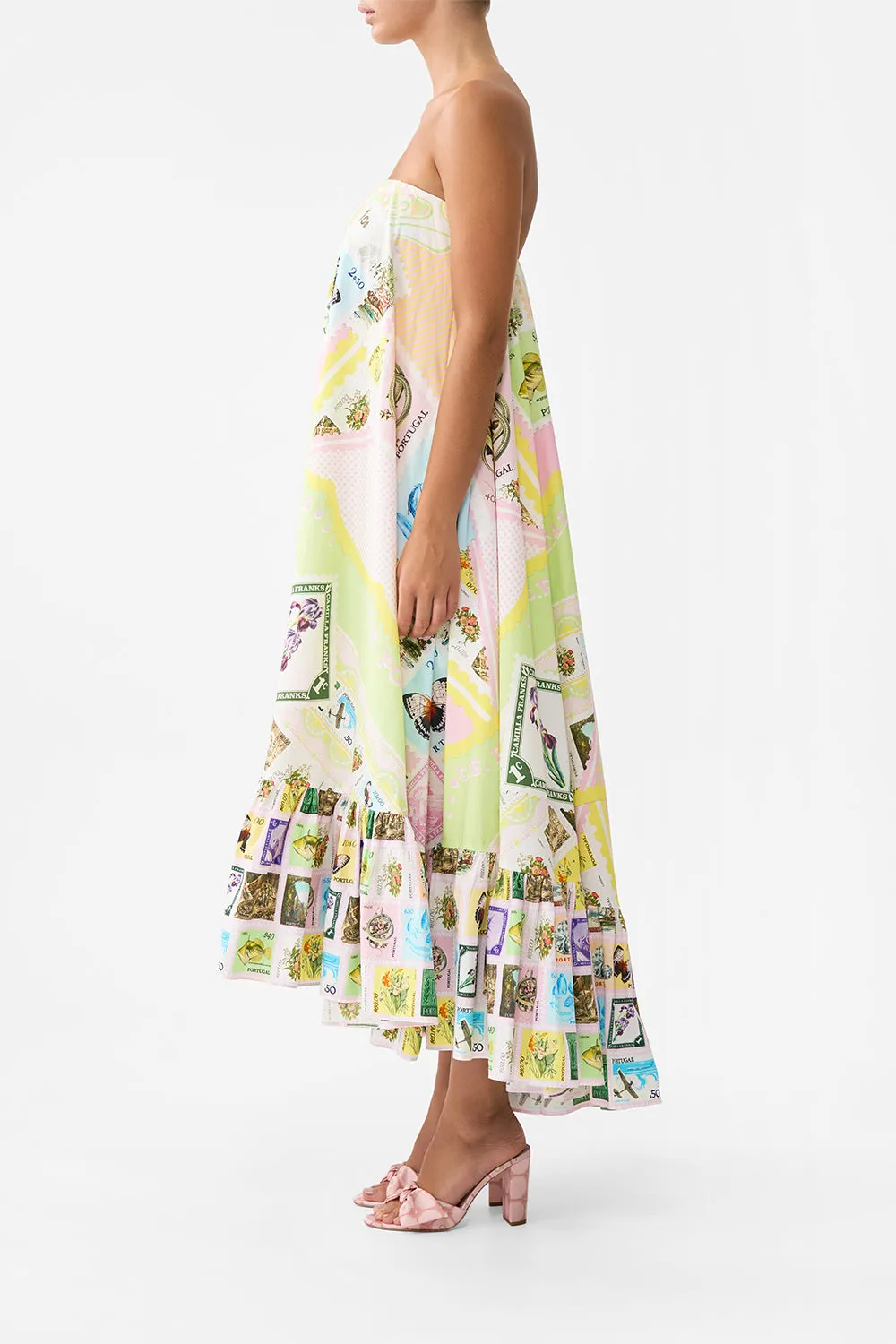 STRAPLESS MAXI WITH RUFFLE HEM WITH LOVE FROM LISBON sold by Camilla product image thumbnail 4