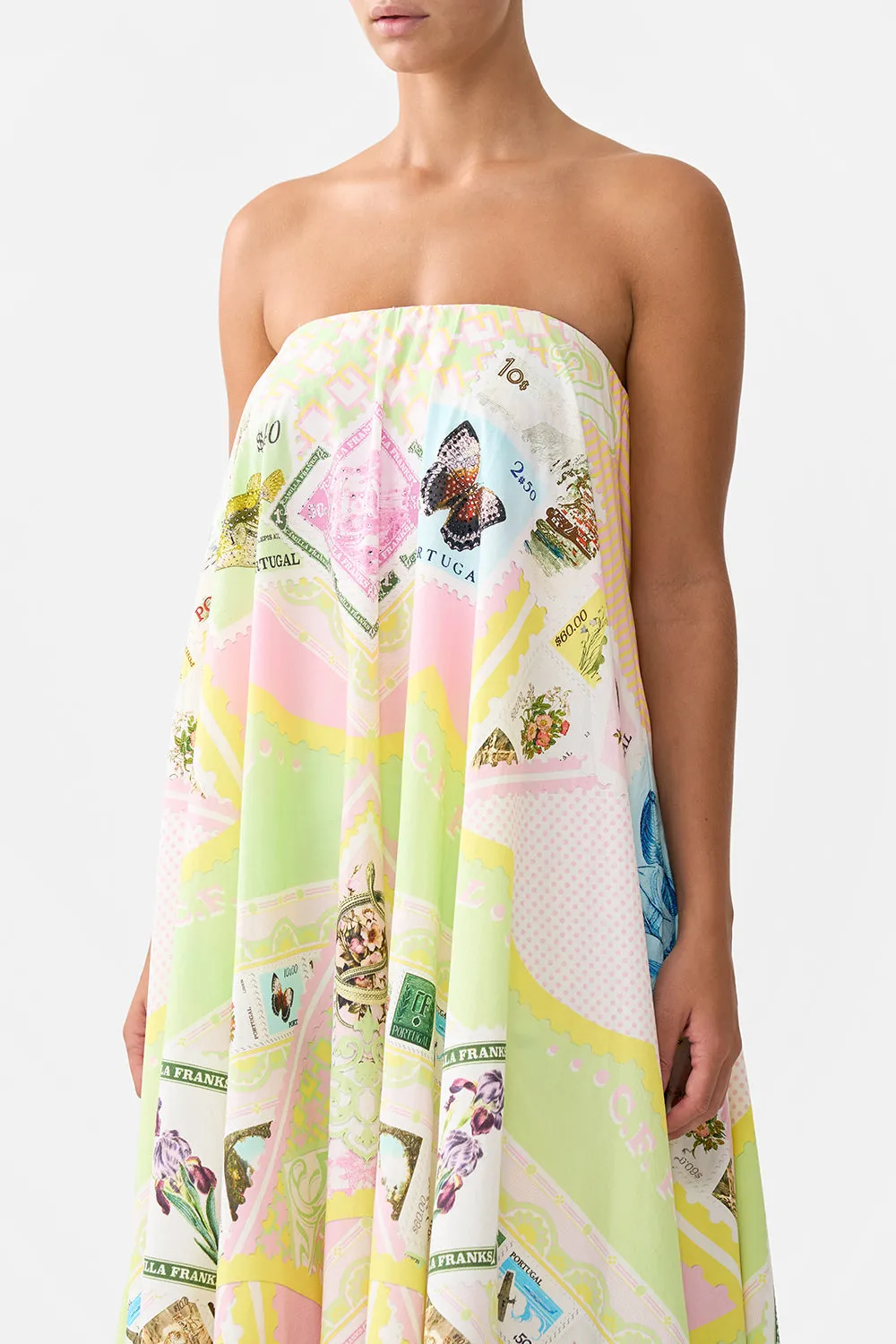 STRAPLESS MAXI WITH RUFFLE HEM WITH LOVE FROM LISBON sold by Camilla product image thumbnail 5