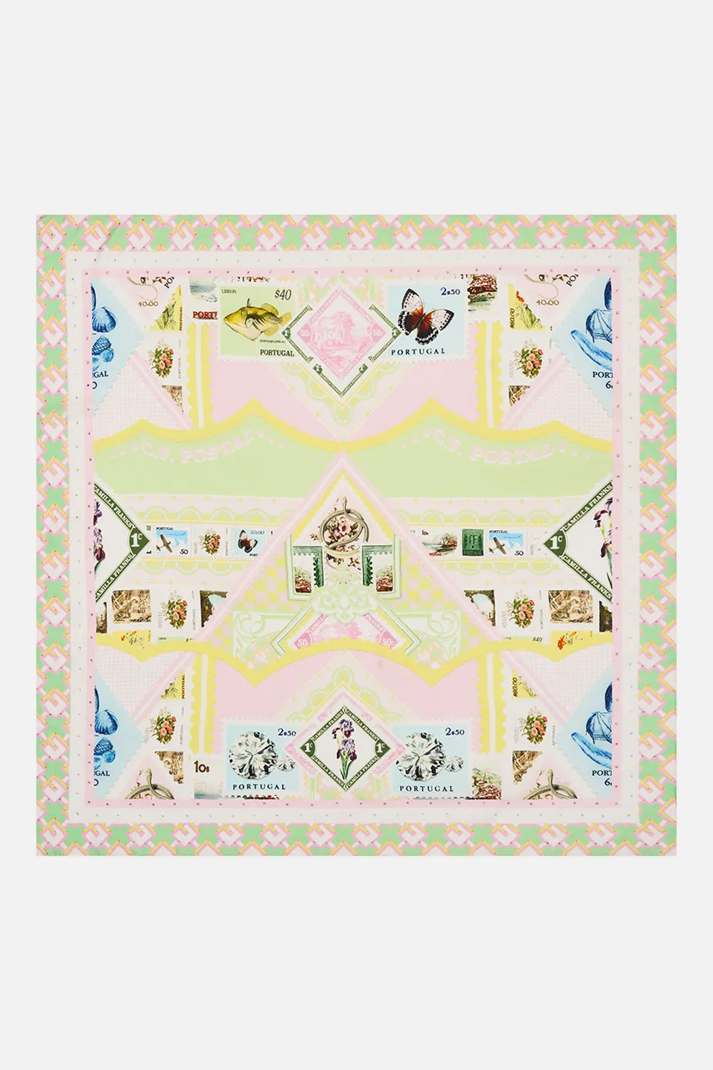 LARGE SQUARE SCARF WITH LOVE FROM LISBON sold by Camilla product image thumbnail 2