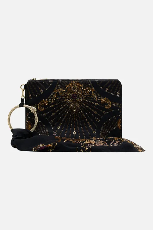 RING SCARF CLUTCH BAROQUE AROUND THE CLOCK sold by Camilla