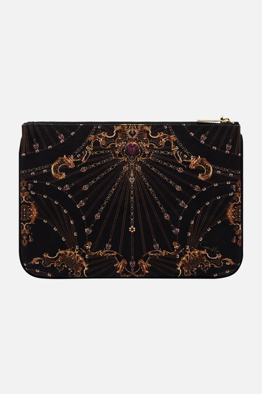 SMALL CANVAS CLUTCH BAROQUE AROUND THE CLOCK sold by Camilla product image thumbnail 3
