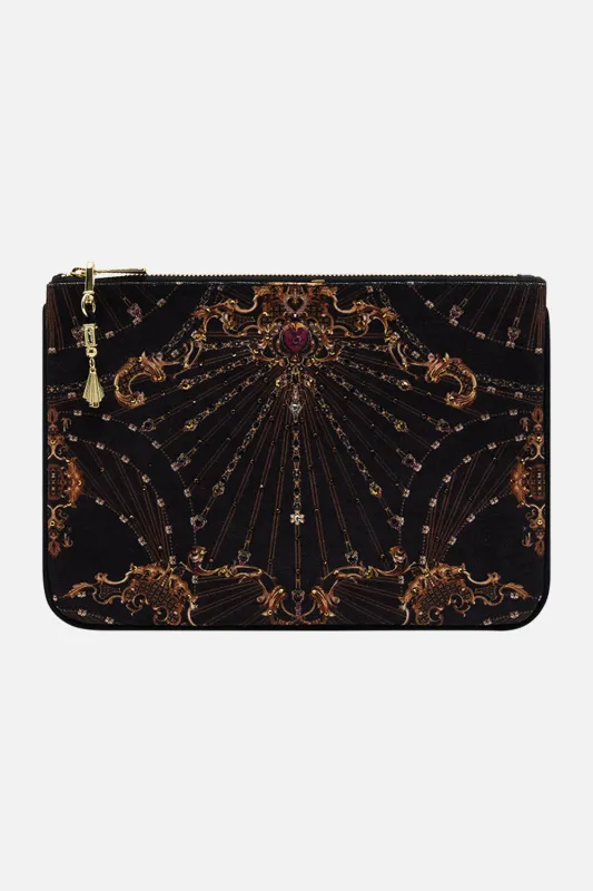 SMALL CANVAS CLUTCH BAROQUE AROUND THE CLOCK sold by Camilla