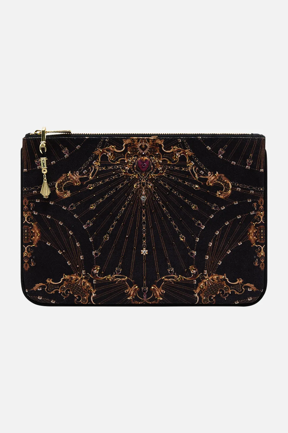 SMALL CANVAS CLUTCH BAROQUE AROUND THE CLOCK sold by Camilla