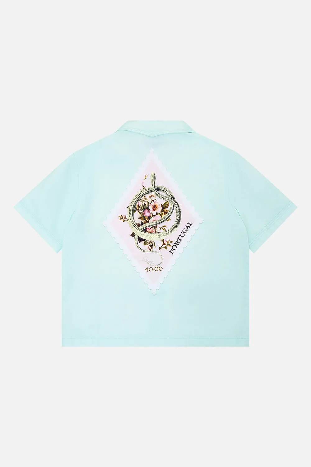 BOYS SHORT SLEEVE CABANA SHIRT 4-10 WITH LOVE FROM LISBON sold by Camilla product image thumbnail 2