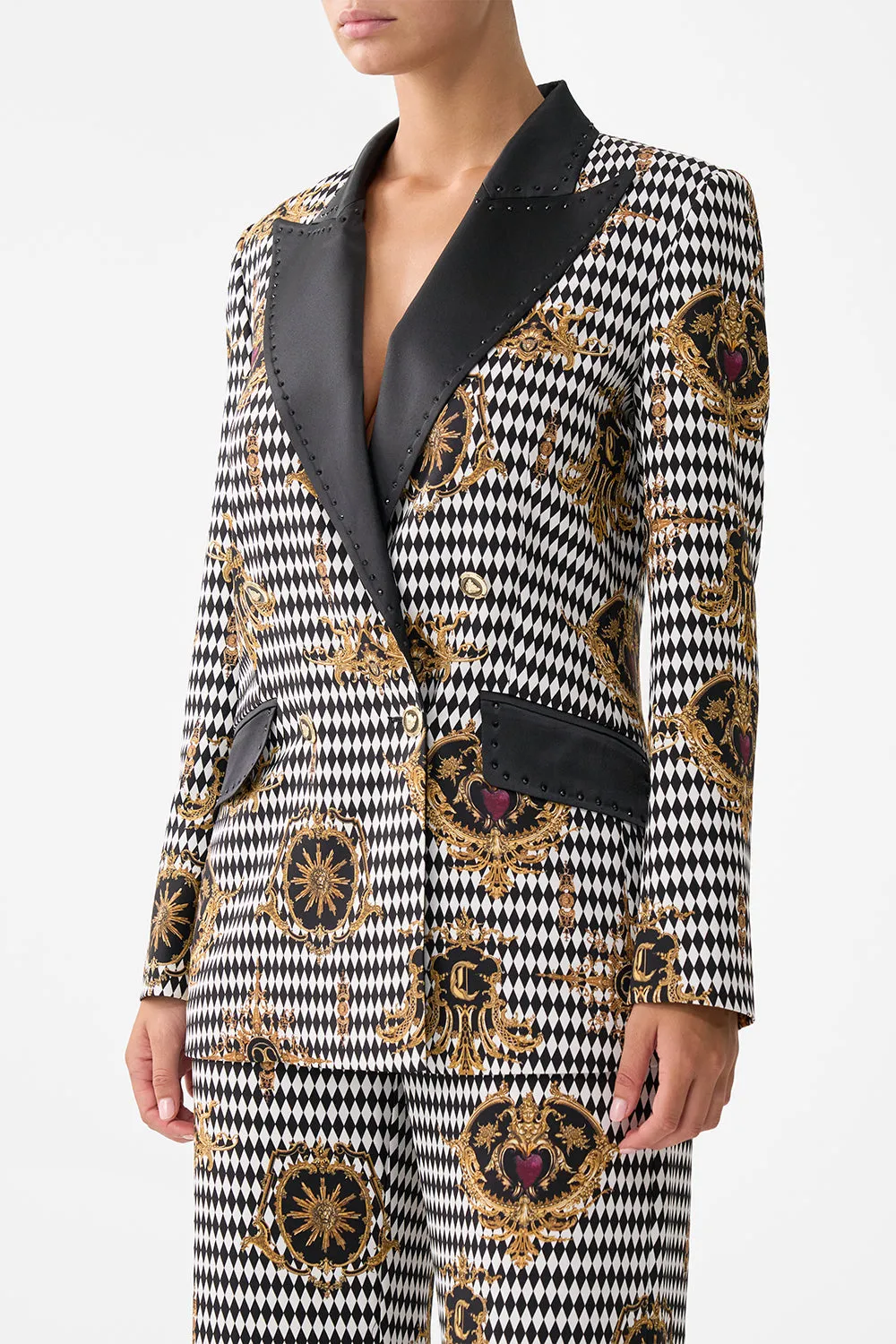 DOUBLE BREASTED SUIT JACKET MONARCHY MANIA sold by Camilla product image thumbnail 5