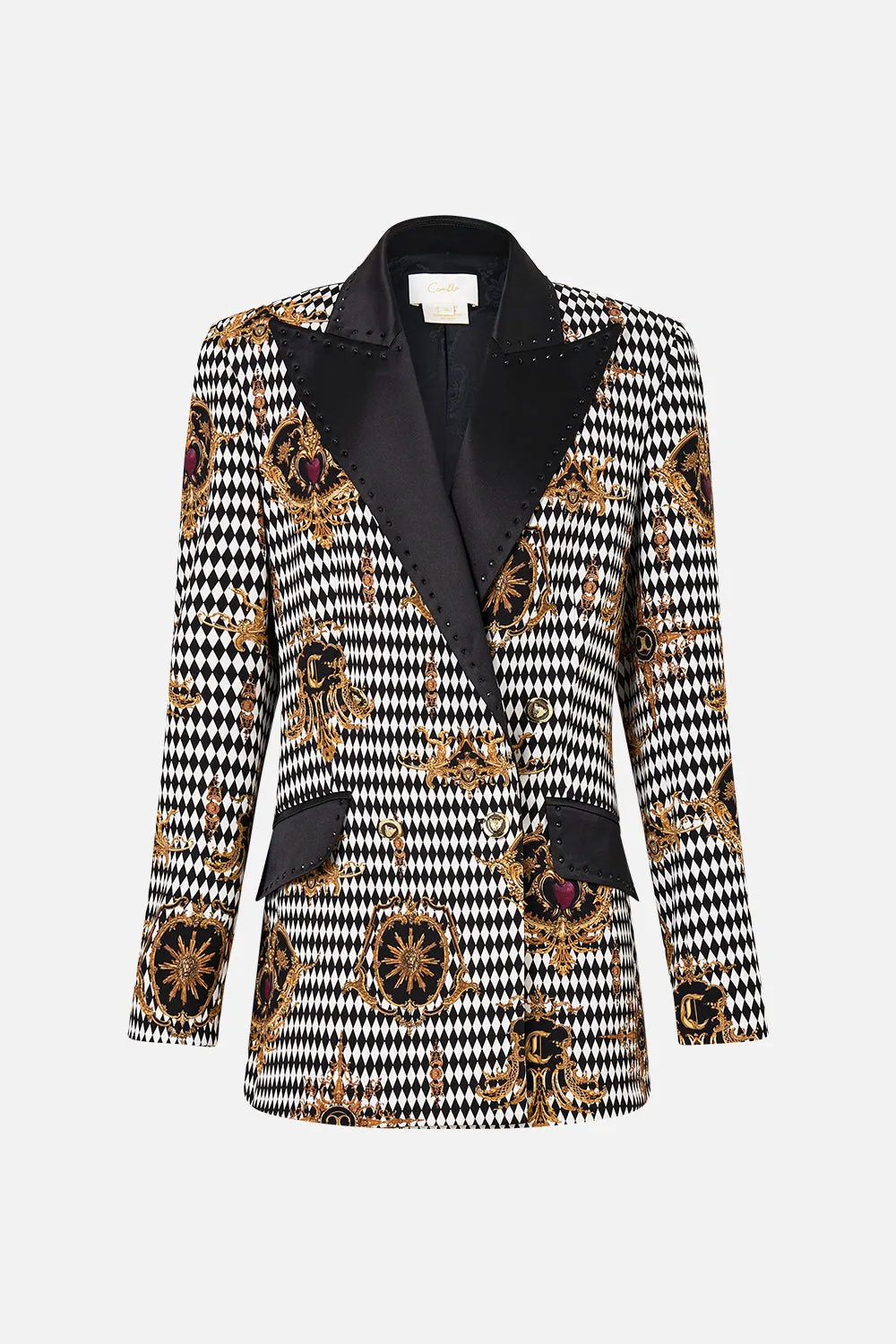 DOUBLE BREASTED SUIT JACKET MONARCHY MANIA sold by Camilla product image thumbnail 3
