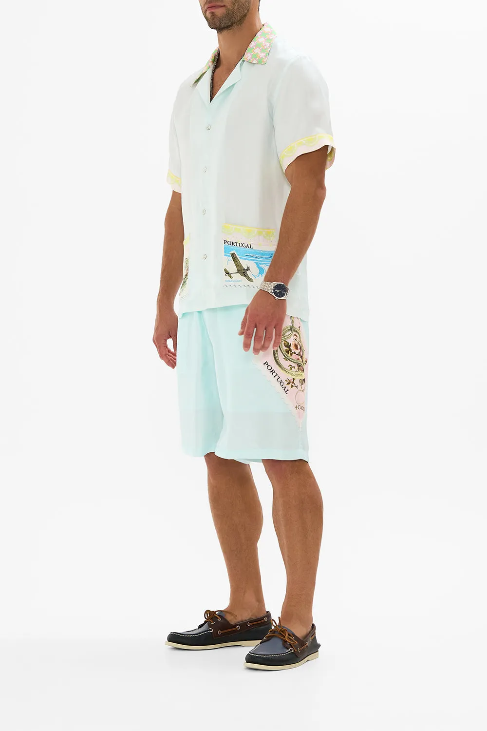 SHORT SLEEVE CABANA SHIRT WITH LOVE FROM LISBON sold by Camilla product image thumbnail 4