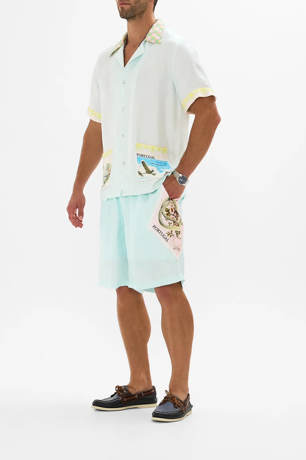 BAGGY MID LENGTH WALK SHORT WITH LOVE FROM LISBON sold by Camilla product image thumbnail 4