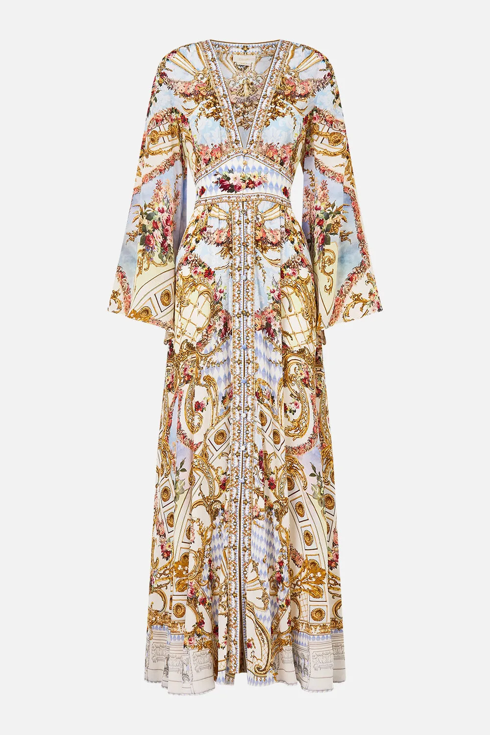 KIMONO SLEEVE DRESS WITH SHIRRING DETAIL THRONE GAMES sold by Camilla product image thumbnail 3