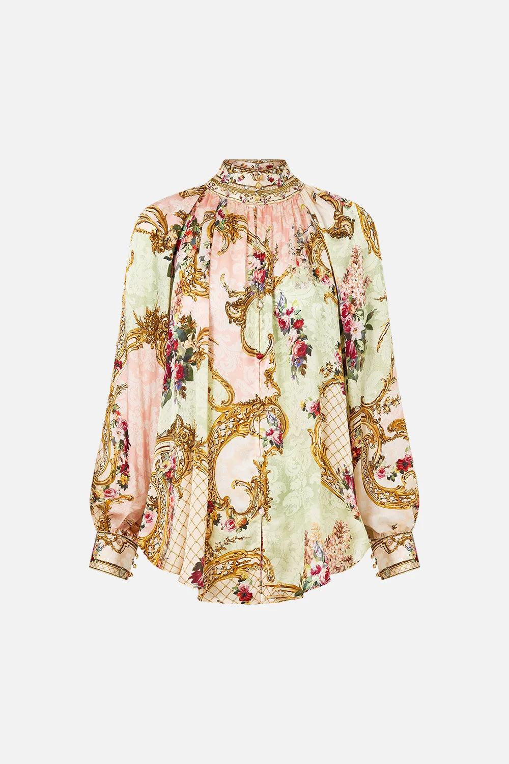 RAGLAN BUTTON UP SHIRT THE QUEENS QUARTERS sold by Camilla product image thumbnail 3