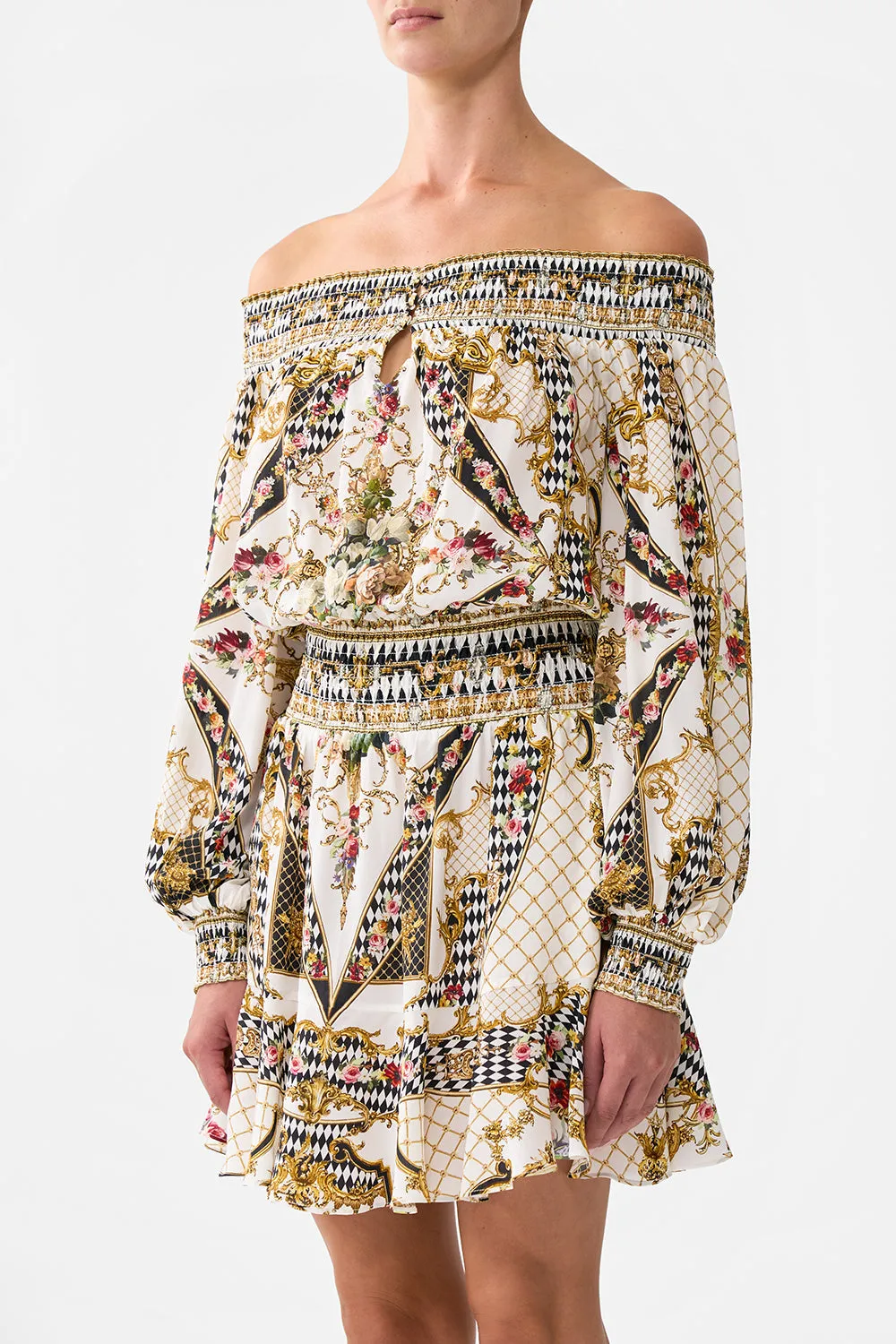 OFF SHOULDER SHORT DRESS ROCOCO GLOW sold by Camilla product image thumbnail 5