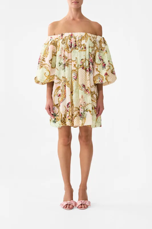 OFF SHOULDER PUFF DRESS THE QUEENS QUARTERS sold by Camilla
