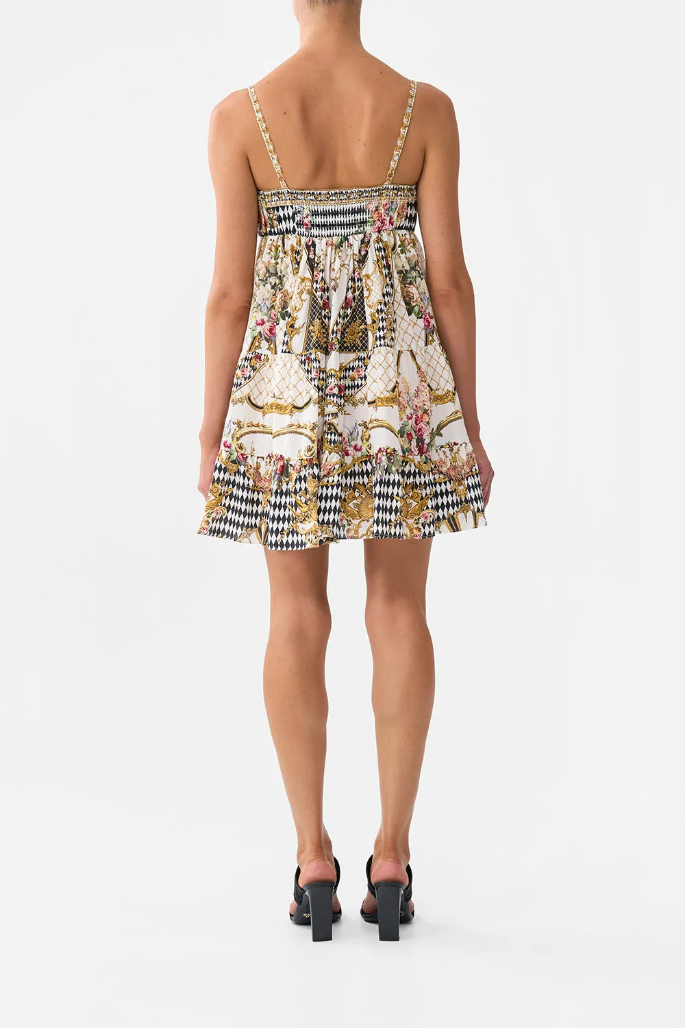 GATHERED BUST TIERED MINI DRESS ROCOCO GLOW sold by Camilla product image thumbnail 2