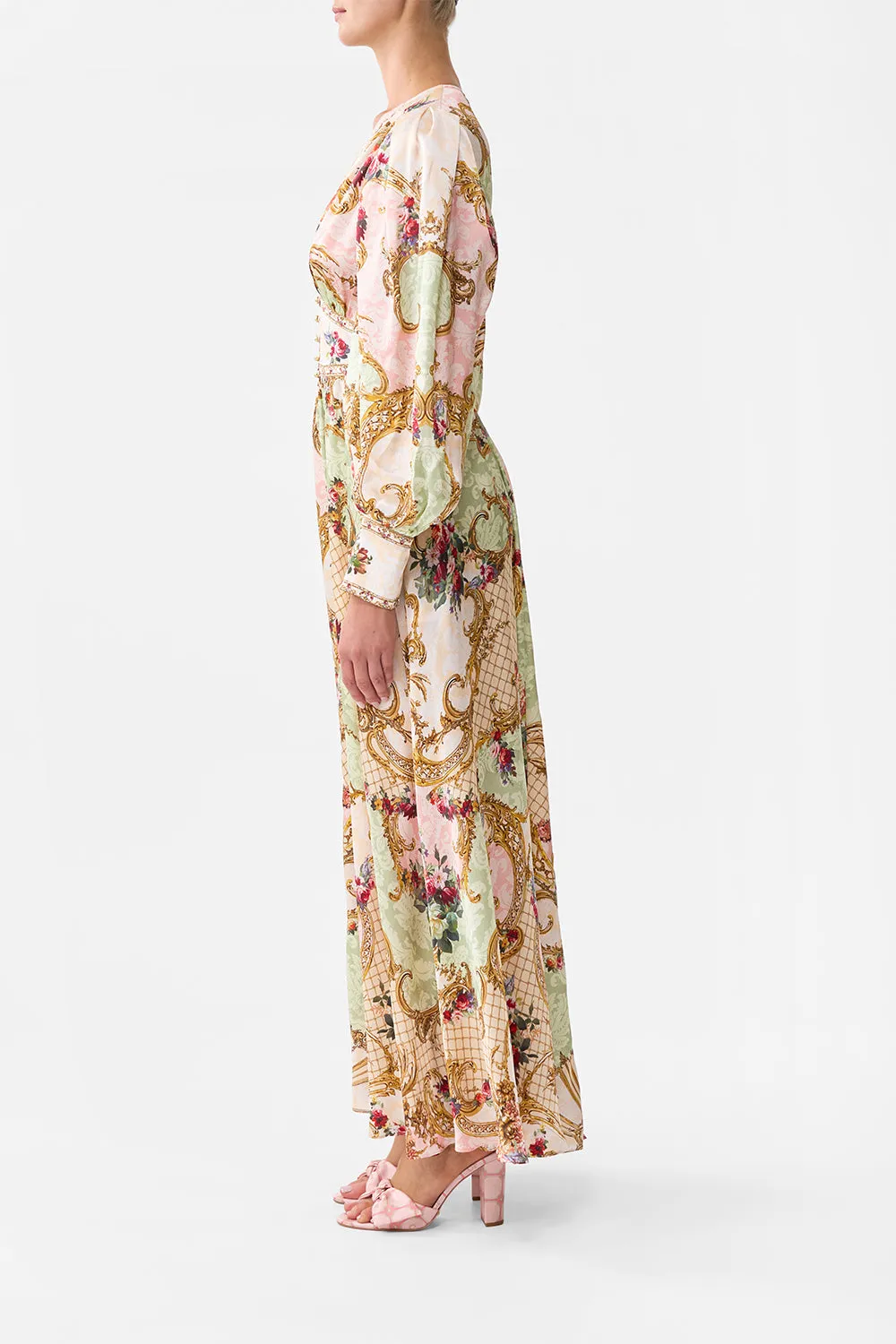 SHAPED WAISTBAND DRESS WITH GATHERED SLEEVES THE QUEENS QUARTERS sold by Camilla product image thumbnail 4