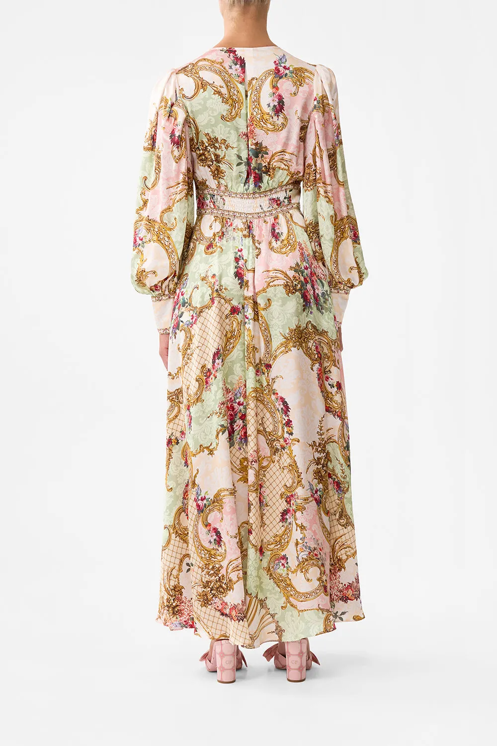 SHAPED WAISTBAND DRESS WITH GATHERED SLEEVES THE QUEENS QUARTERS sold by Camilla product image thumbnail 2