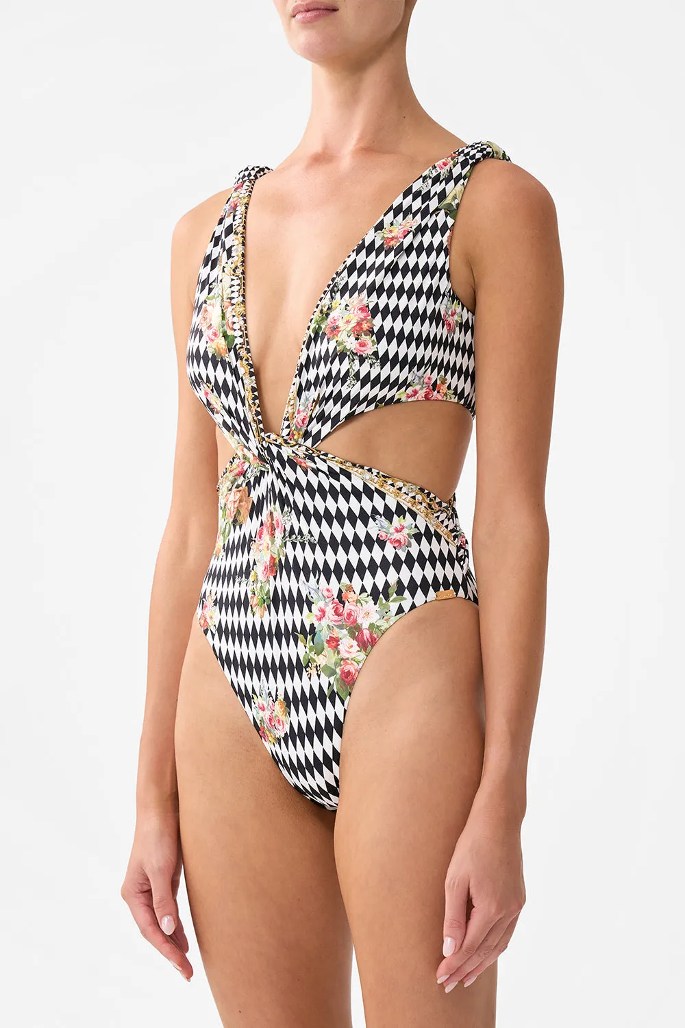 TWIST FRONT CUT OUT ONE PIECE ROCOCO GLOW sold by Camilla product image thumbnail 5