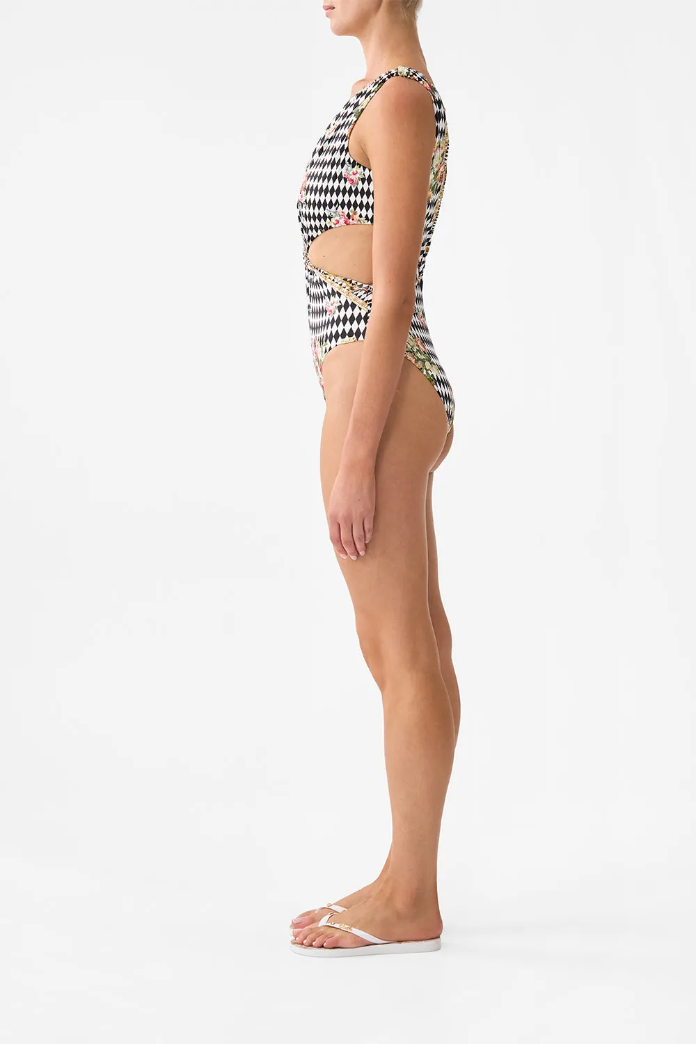 TWIST FRONT CUT OUT ONE PIECE ROCOCO GLOW sold by Camilla product image thumbnail 4