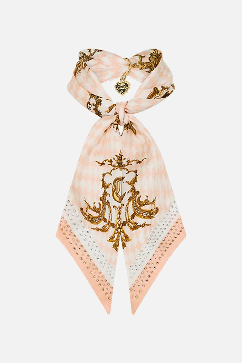 SKINNY NECK SCARF WITH TRINKET THE QUEENS QUARTERS sold by Camilla