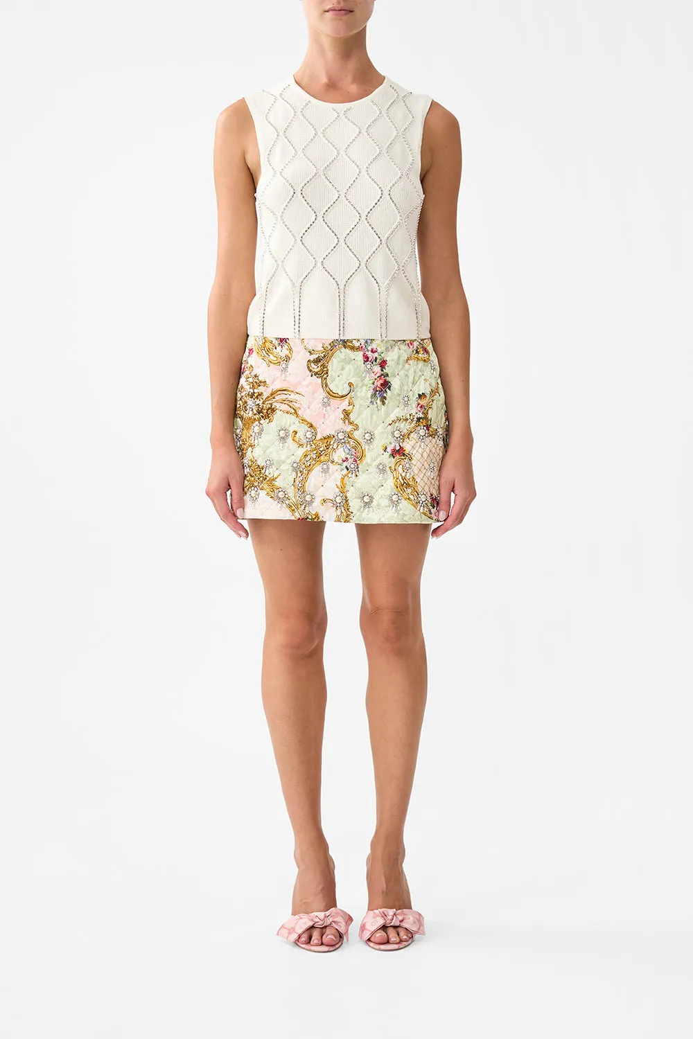 SLEEVELESS KNIT TANK TOP THE QUEENS QUARTERS sold by Camilla