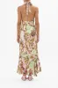 BIAS HALTER DRESS WITH RUFFLE HEM THE QUEENS QUARTERS sold by Camilla