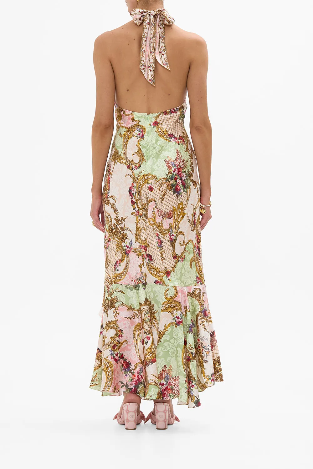 BIAS HALTER DRESS WITH RUFFLE HEM THE QUEENS QUARTERS sold by Camilla product image thumbnail 2