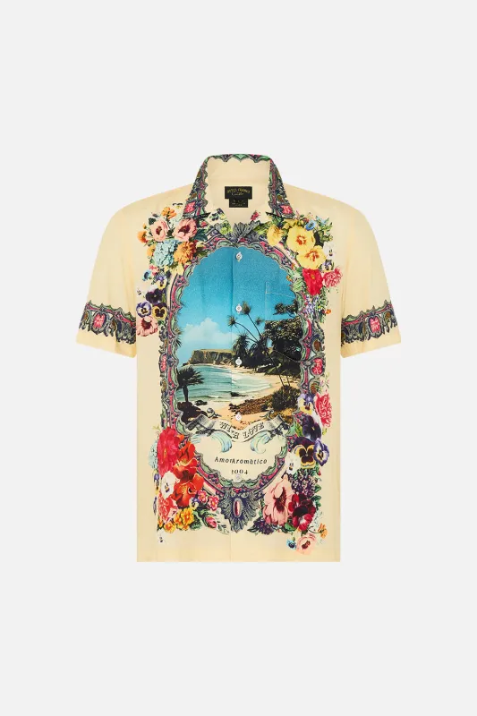 SHORT SLEEVE CAMP COLLARED SHIRT BATHING BOMBSHELL sold by Camilla