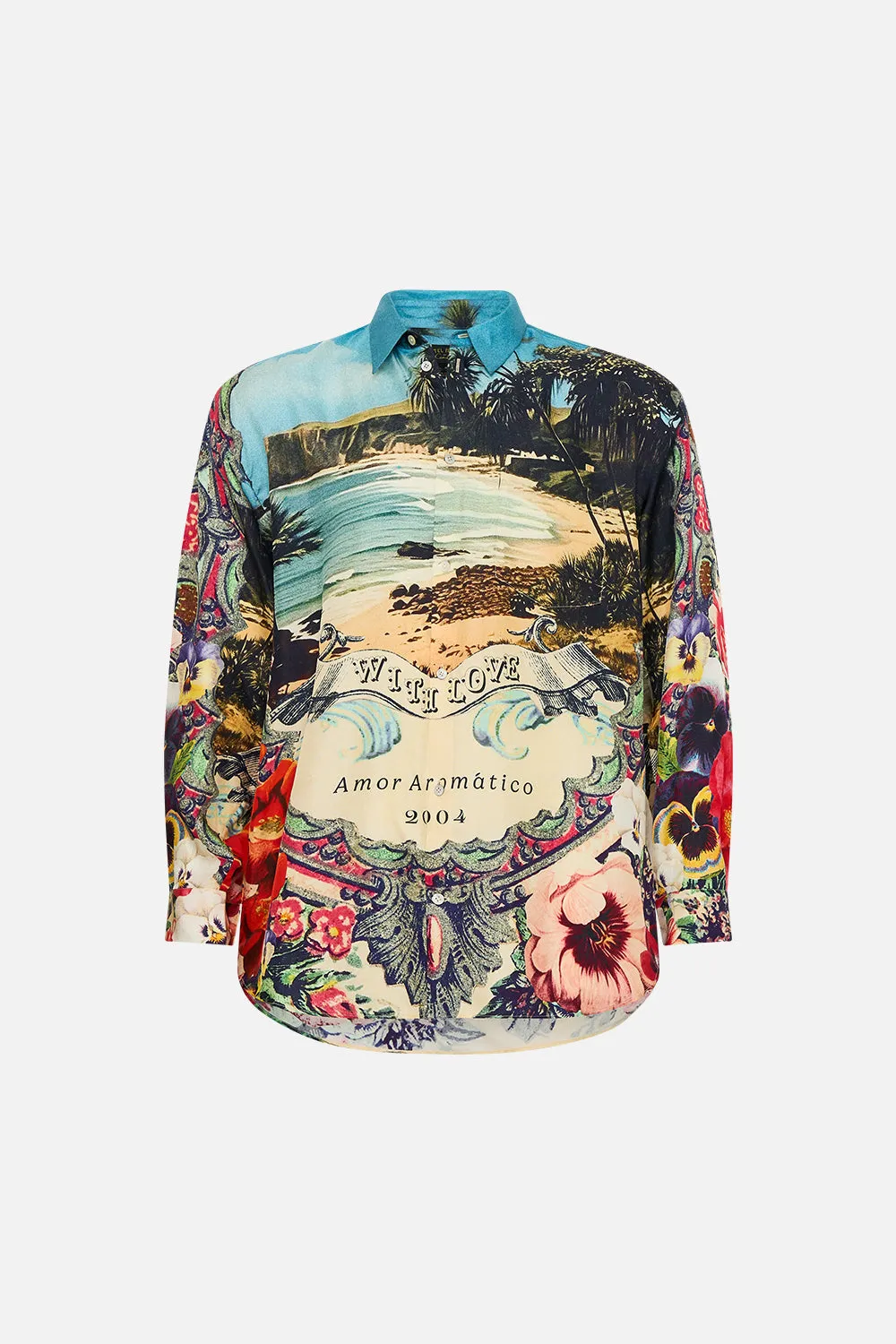 LONG SLEEVE OVERSIZED SHIRT BATHING BOMBSHELL sold by Camilla