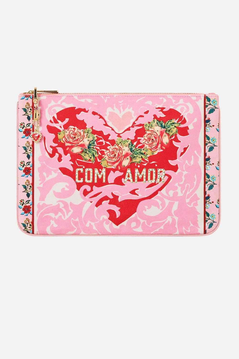 SMALL CANVAS CLUTCH PINK PORTO sold by Camilla