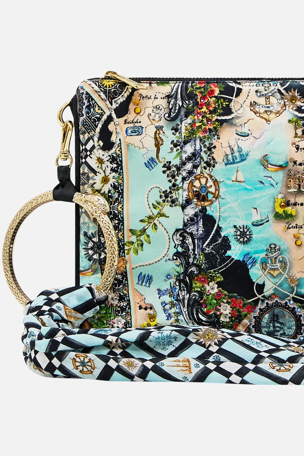 RING SCARF CLUTCH FOLK AFLOAT sold by Camilla product image thumbnail 2