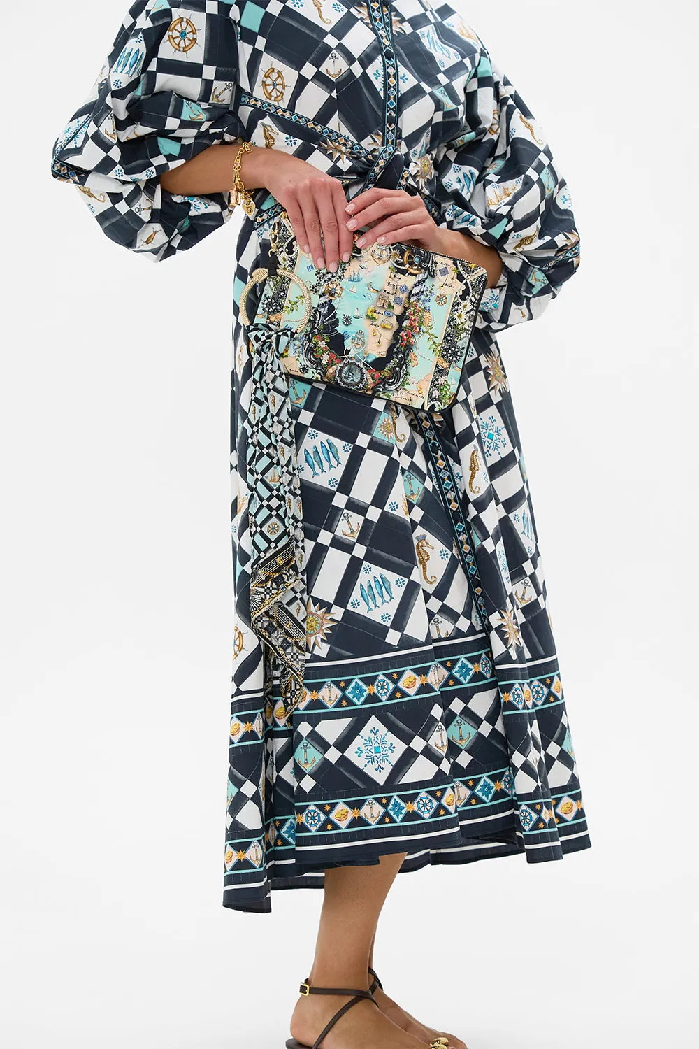 RING SCARF CLUTCH FOLK AFLOAT sold by Camilla product image thumbnail 4