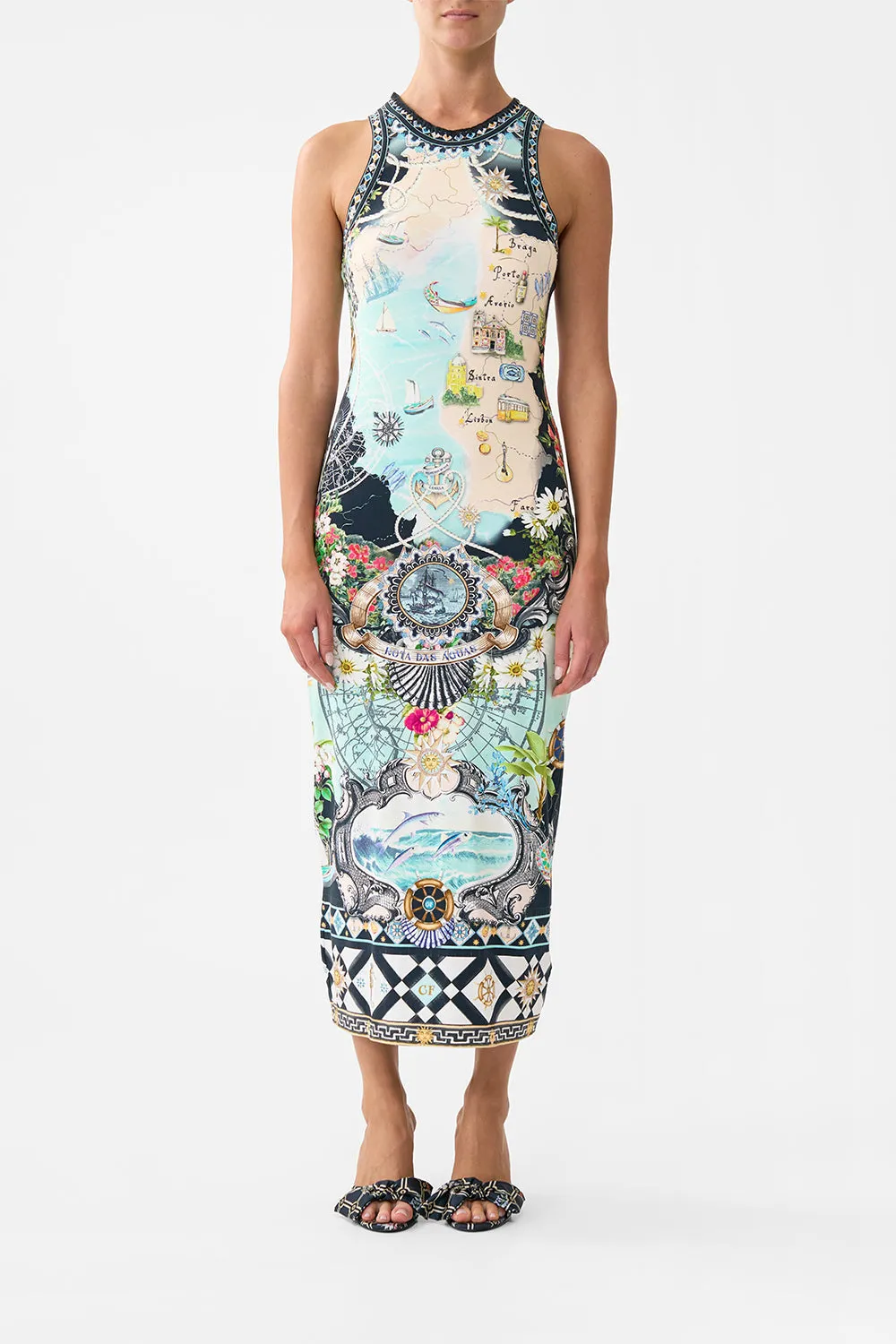 JERSEY TANK DRESS FOLK AFLOAT sold by Camilla