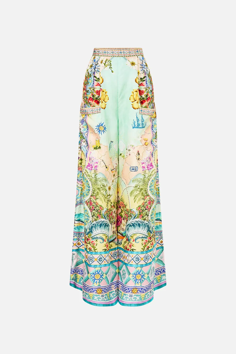 WIDE LEG TROUSER WITH FRONT POCKETS JUST COASTING sold by Camilla product image thumbnail 3