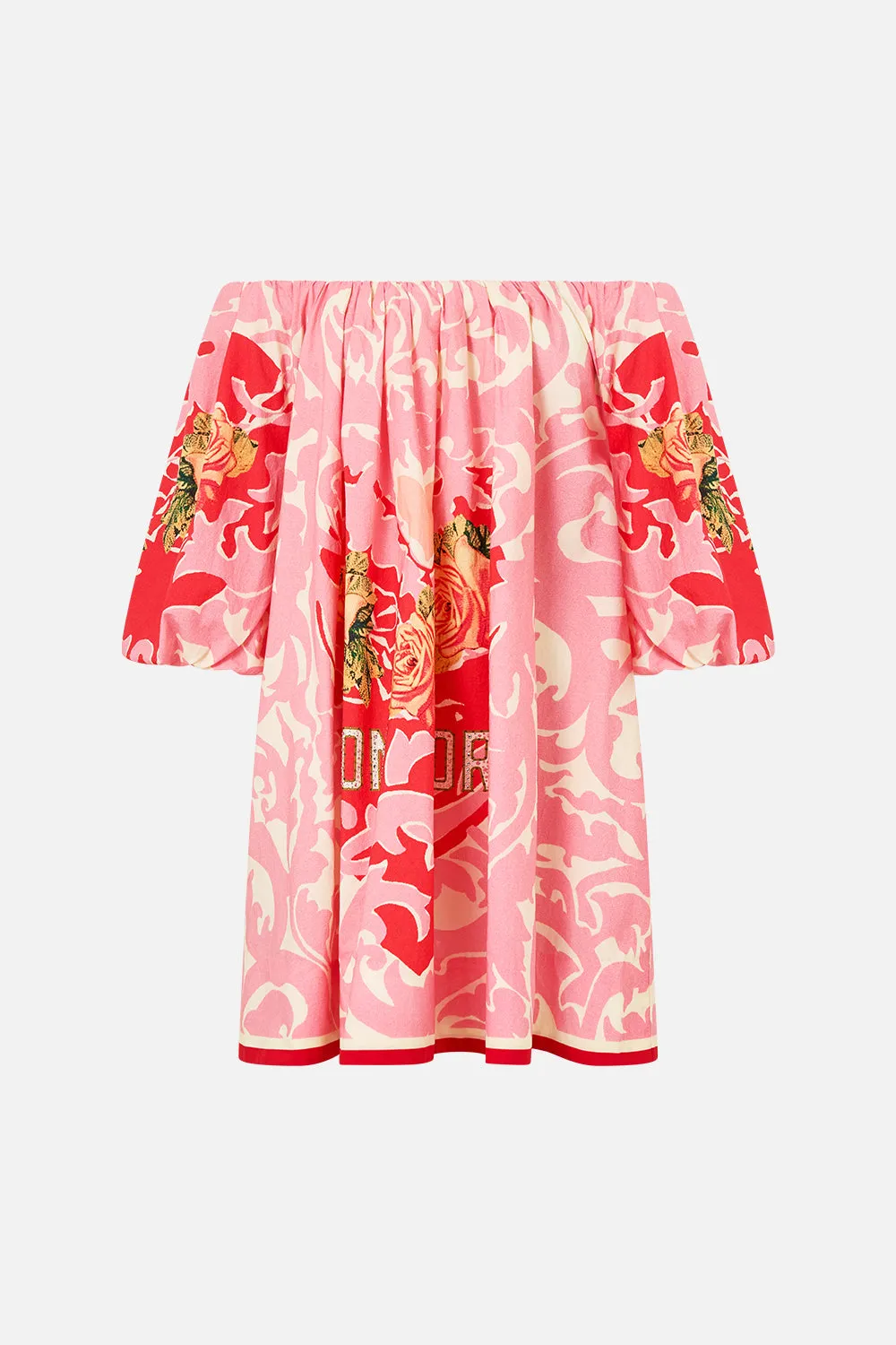 OFF SHOULDER PUFF DRESS PINK PORTO sold by Camilla product image thumbnail 3