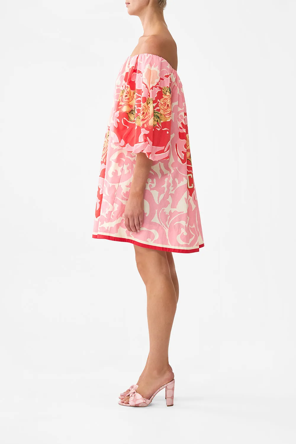 OFF SHOULDER PUFF DRESS PINK PORTO sold by Camilla product image thumbnail 4