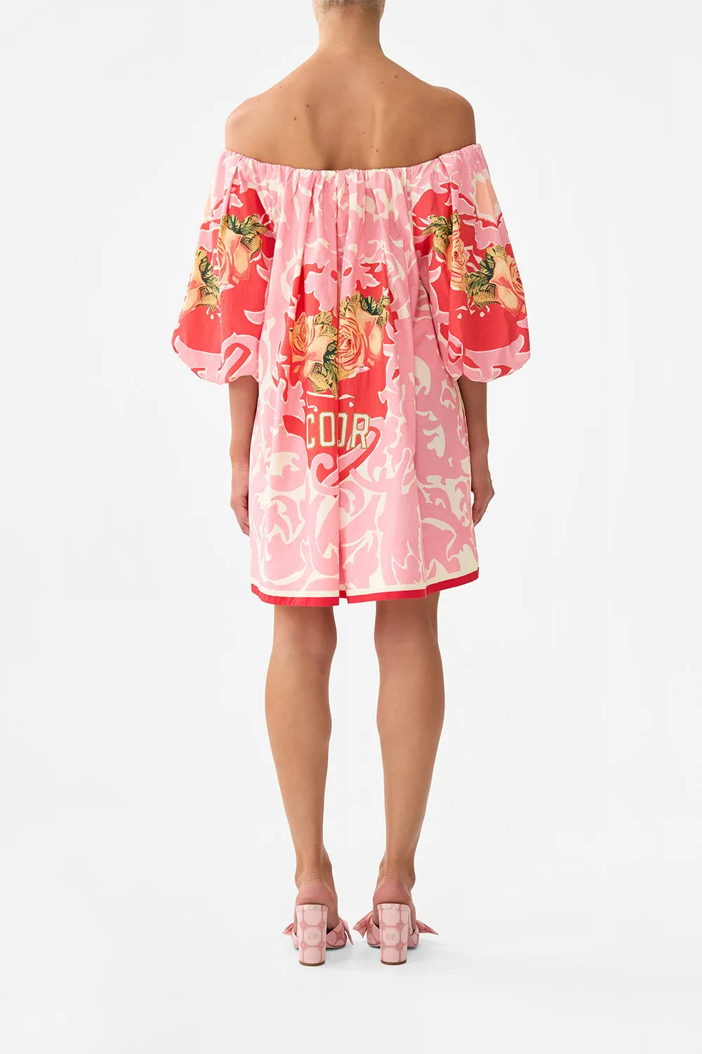 OFF SHOULDER PUFF DRESS PINK PORTO sold by Camilla product image thumbnail 2