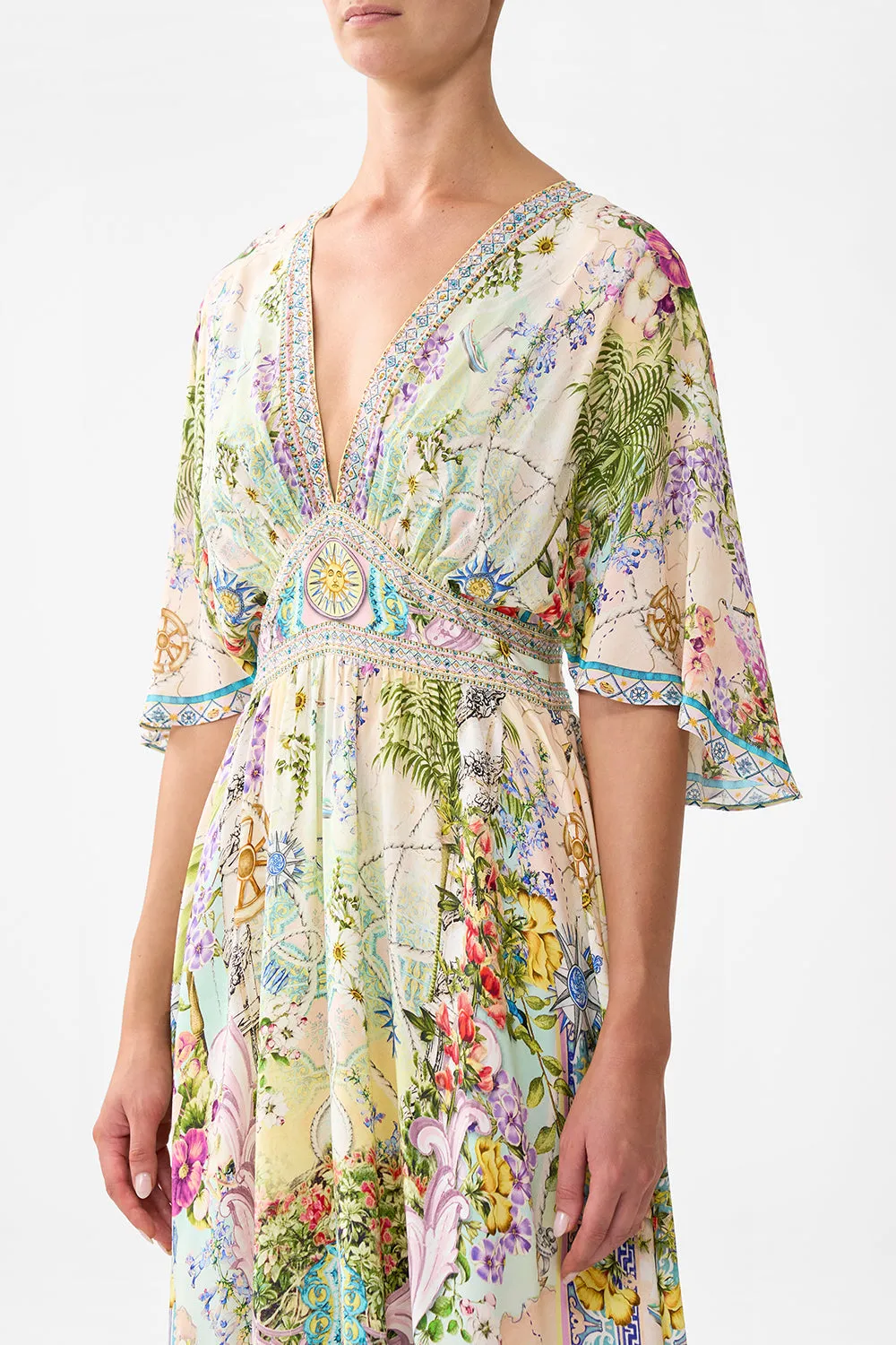 WAISTED DRESS WITH HEM RUFFLE JUST COASTING sold by Camilla product image thumbnail 5