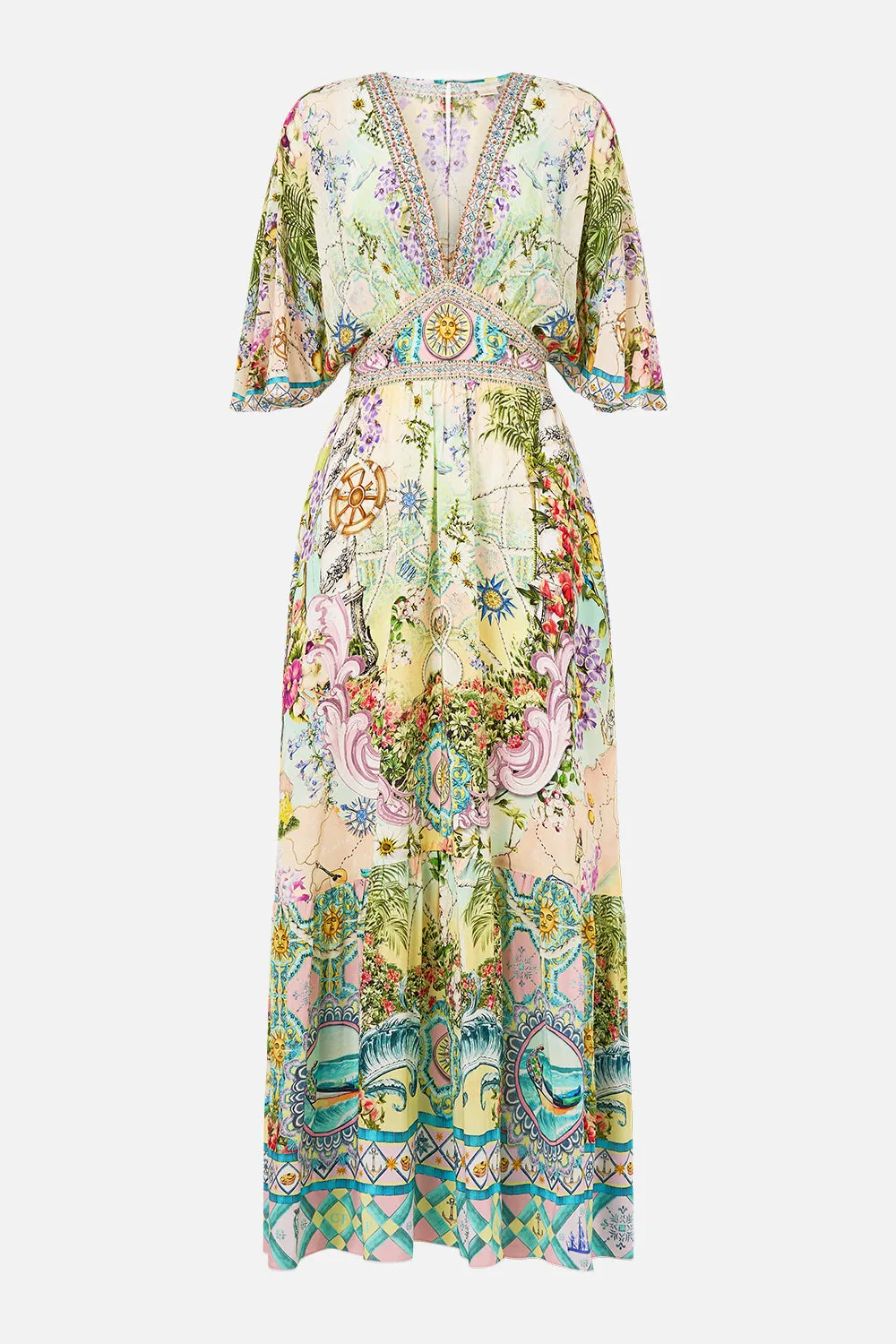 WAISTED DRESS WITH HEM RUFFLE JUST COASTING sold by Camilla product image thumbnail 3