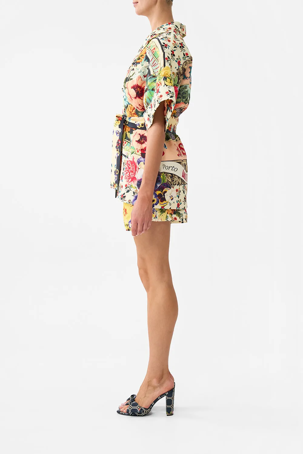 DOUBLE BREASTED SHORT SLEEVE JACKET AROMATIC AMOR sold by Camilla product image thumbnail 4