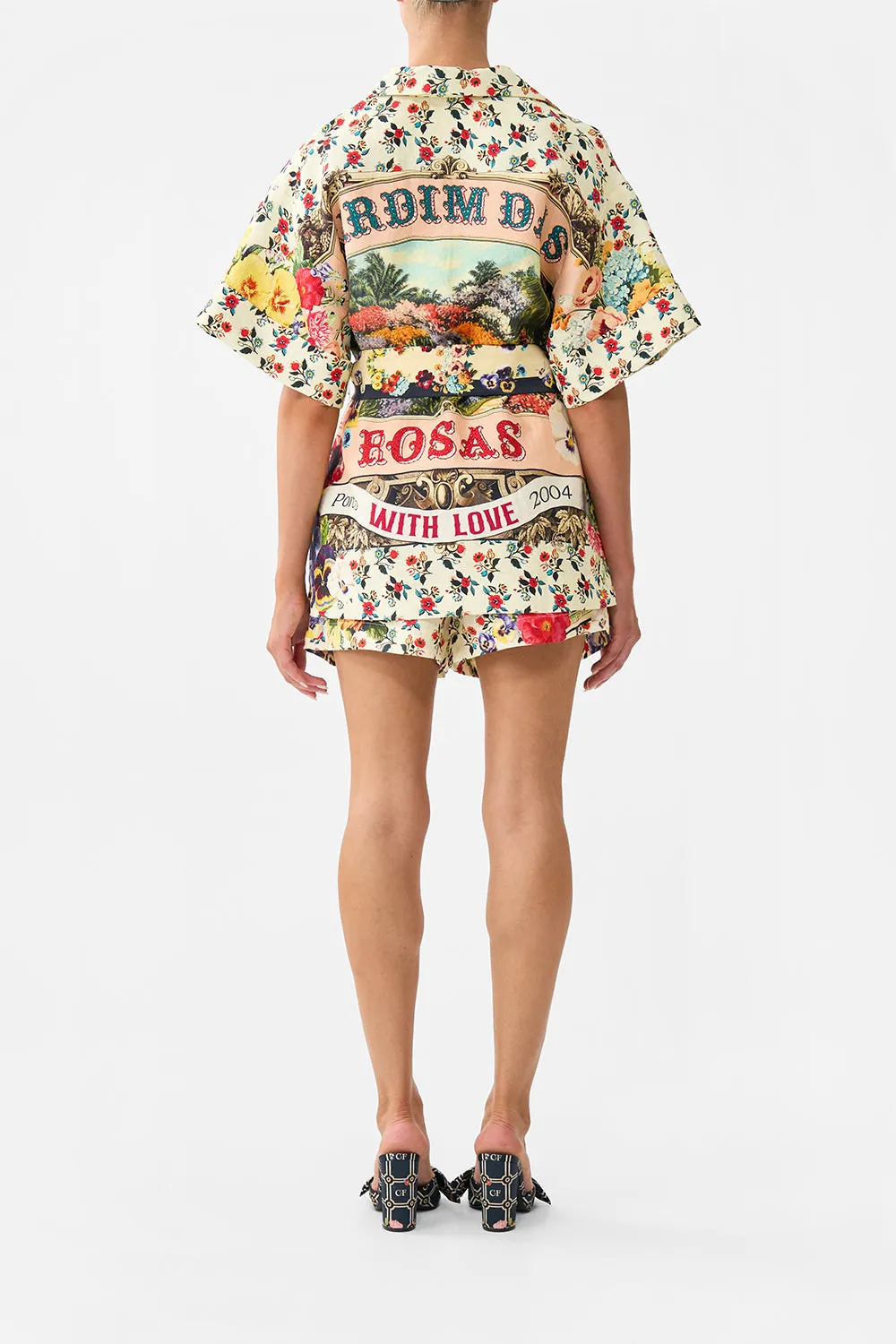 DOUBLE BREASTED SHORT SLEEVE JACKET AROMATIC AMOR sold by Camilla product image thumbnail 2