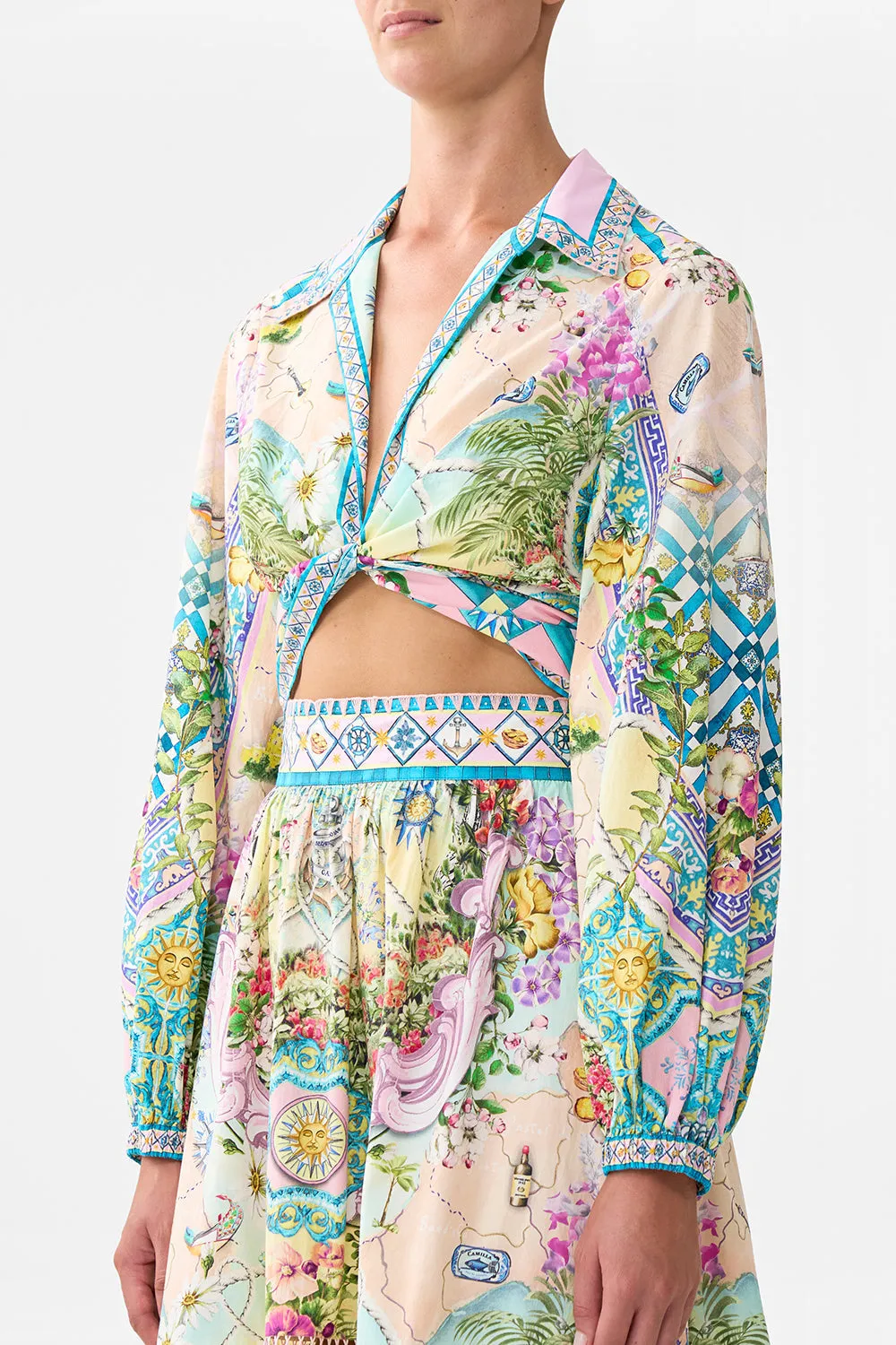 CROPPED WRAP SHIRT JUST COASTING sold by Camilla product image thumbnail 5