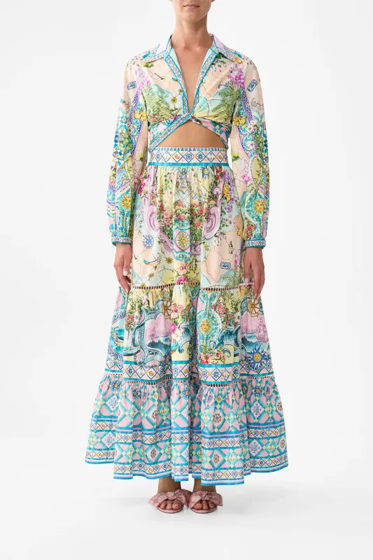 CROPPED WRAP SHIRT JUST COASTING sold by Camilla