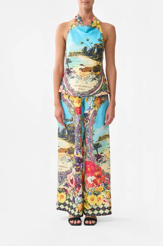 COWL NECK HALTER TOP BATHING BOMBSHELL sold by Camilla